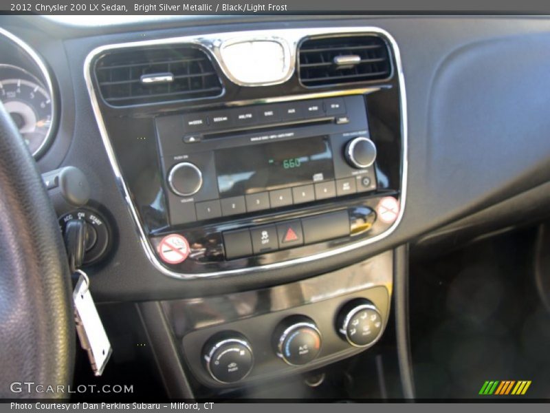 Bright Silver Metallic / Black/Light Frost 2012 Chrysler 200 LX Sedan