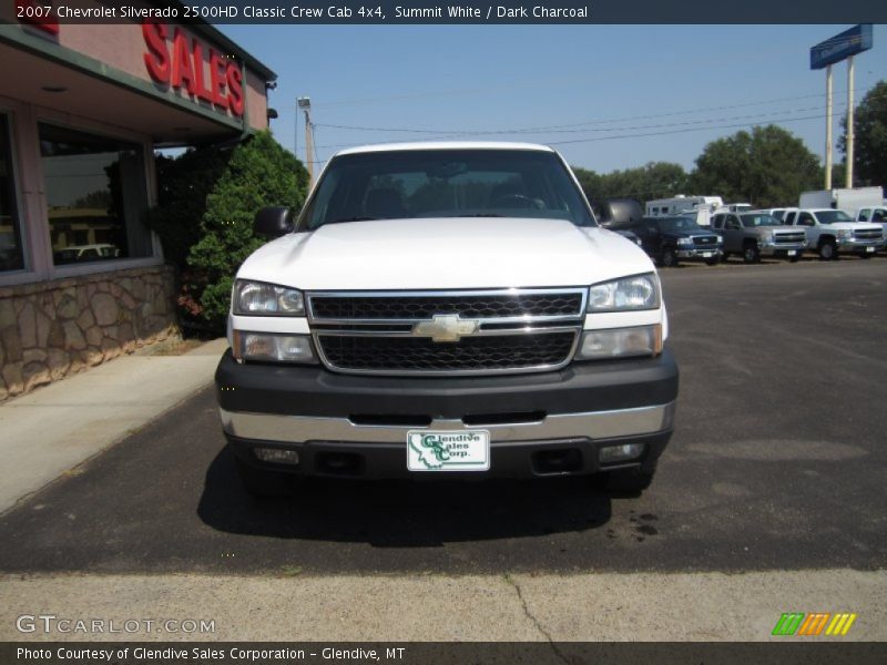 Summit White / Dark Charcoal 2007 Chevrolet Silverado 2500HD Classic Crew Cab 4x4