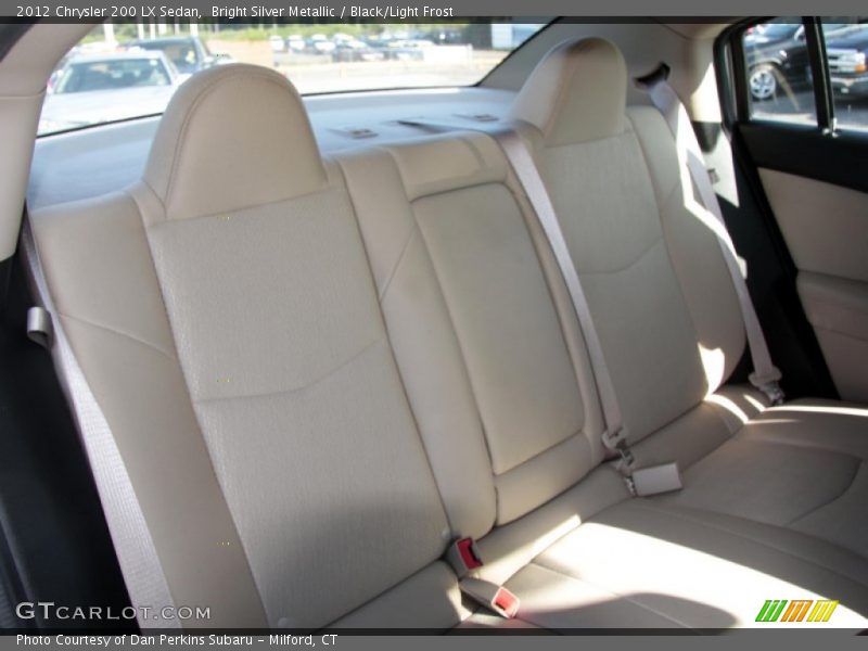 Bright Silver Metallic / Black/Light Frost 2012 Chrysler 200 LX Sedan