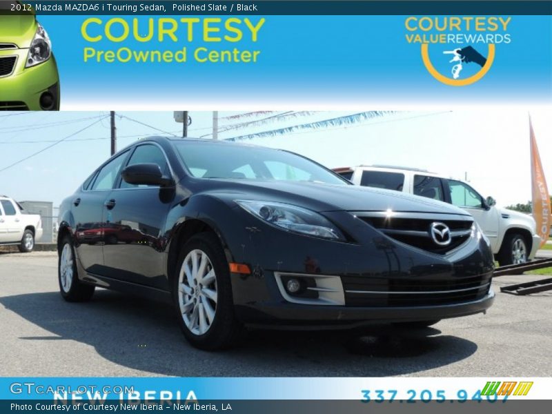 Polished Slate / Black 2012 Mazda MAZDA6 i Touring Sedan
