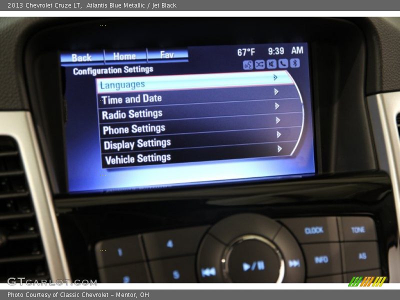 Atlantis Blue Metallic / Jet Black 2013 Chevrolet Cruze LT
