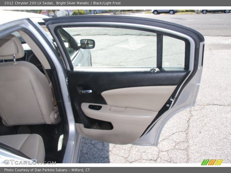 Bright Silver Metallic / Black/Light Frost 2012 Chrysler 200 LX Sedan