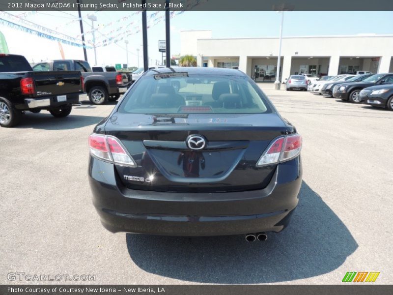 Polished Slate / Black 2012 Mazda MAZDA6 i Touring Sedan