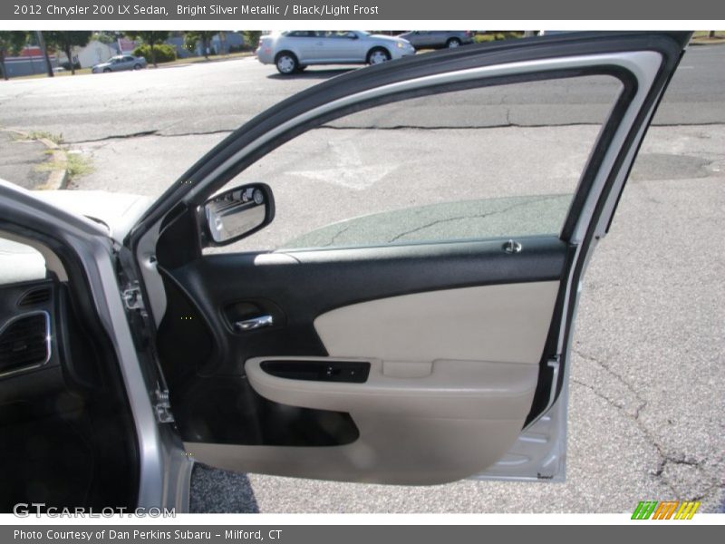 Bright Silver Metallic / Black/Light Frost 2012 Chrysler 200 LX Sedan