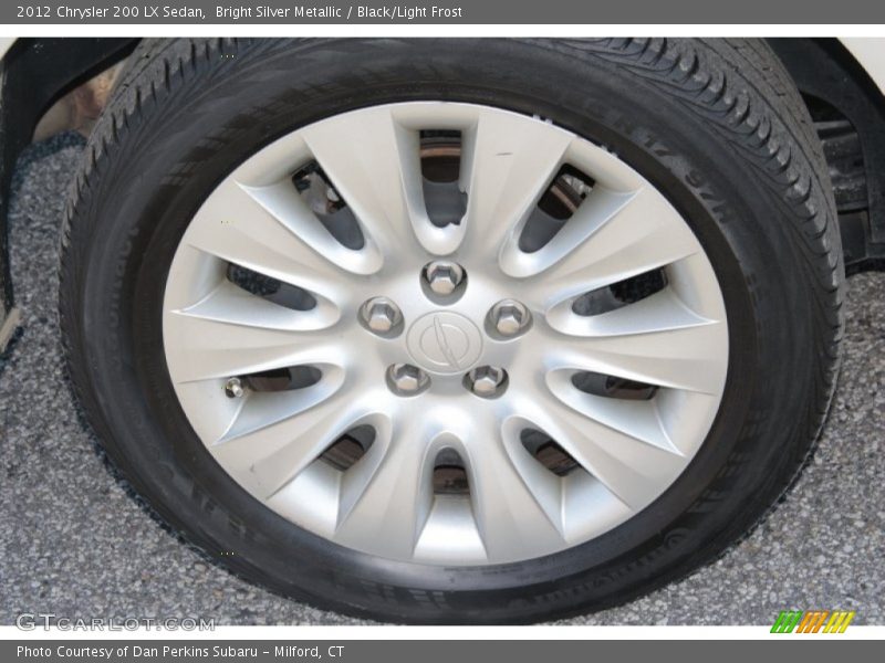 Bright Silver Metallic / Black/Light Frost 2012 Chrysler 200 LX Sedan