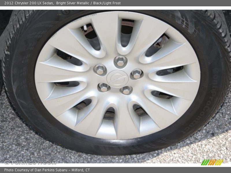 Bright Silver Metallic / Black/Light Frost 2012 Chrysler 200 LX Sedan