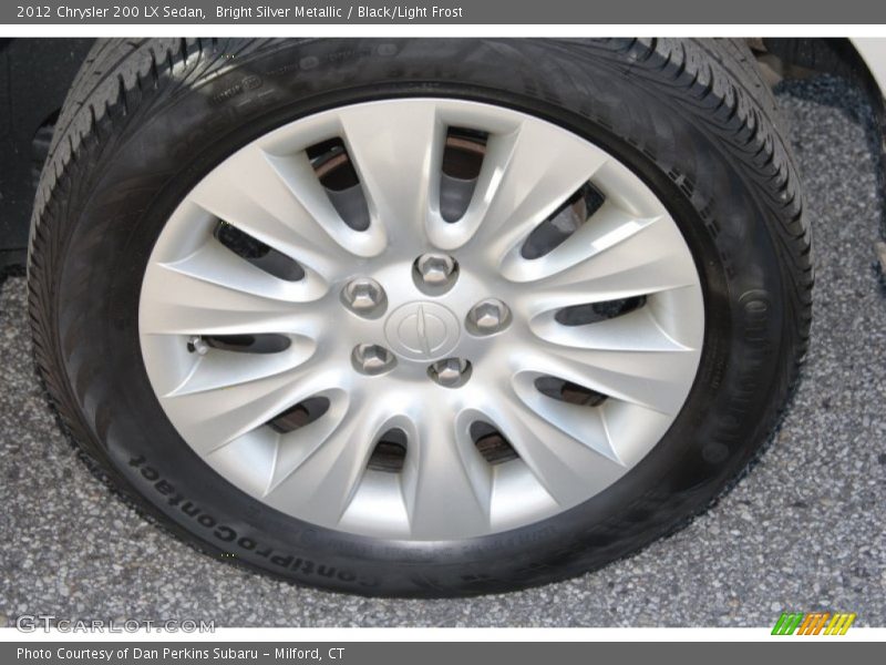 Bright Silver Metallic / Black/Light Frost 2012 Chrysler 200 LX Sedan