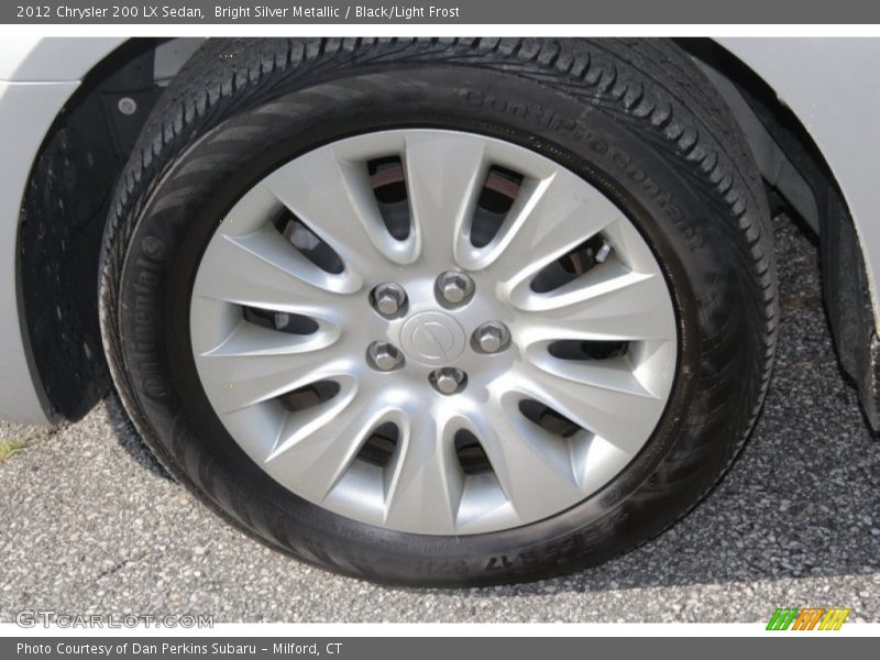 Bright Silver Metallic / Black/Light Frost 2012 Chrysler 200 LX Sedan