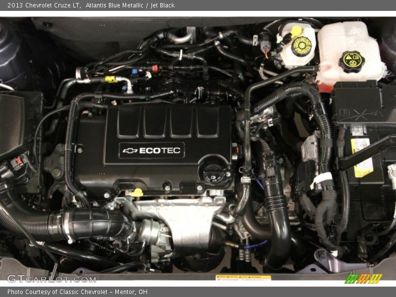 Atlantis Blue Metallic / Jet Black 2013 Chevrolet Cruze LT