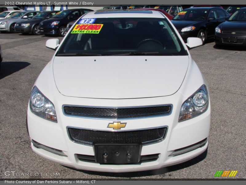 Summit White / Ebony 2012 Chevrolet Malibu LT