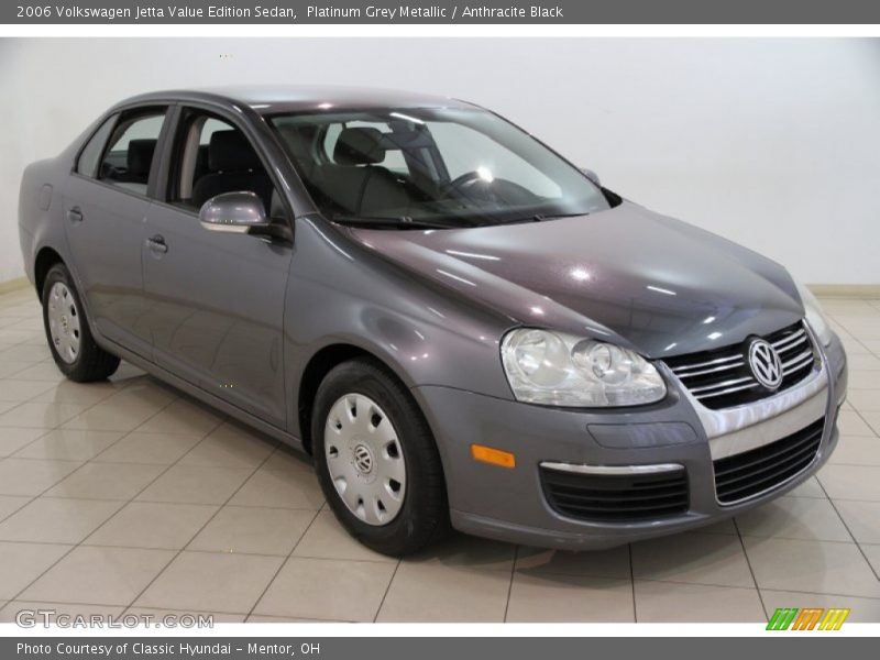 Platinum Grey Metallic / Anthracite Black 2006 Volkswagen Jetta Value Edition Sedan