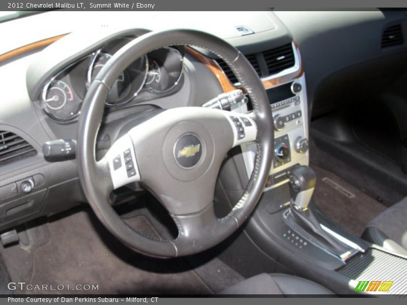 Summit White / Ebony 2012 Chevrolet Malibu LT