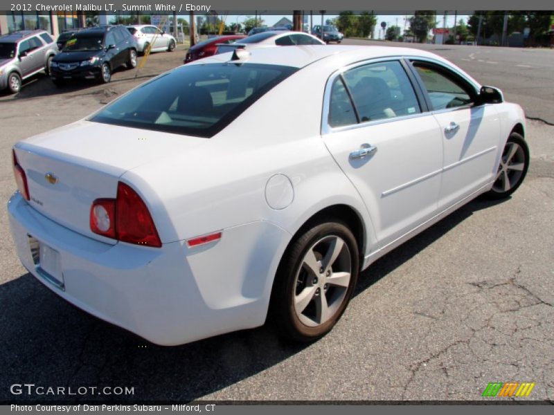 Summit White / Ebony 2012 Chevrolet Malibu LT