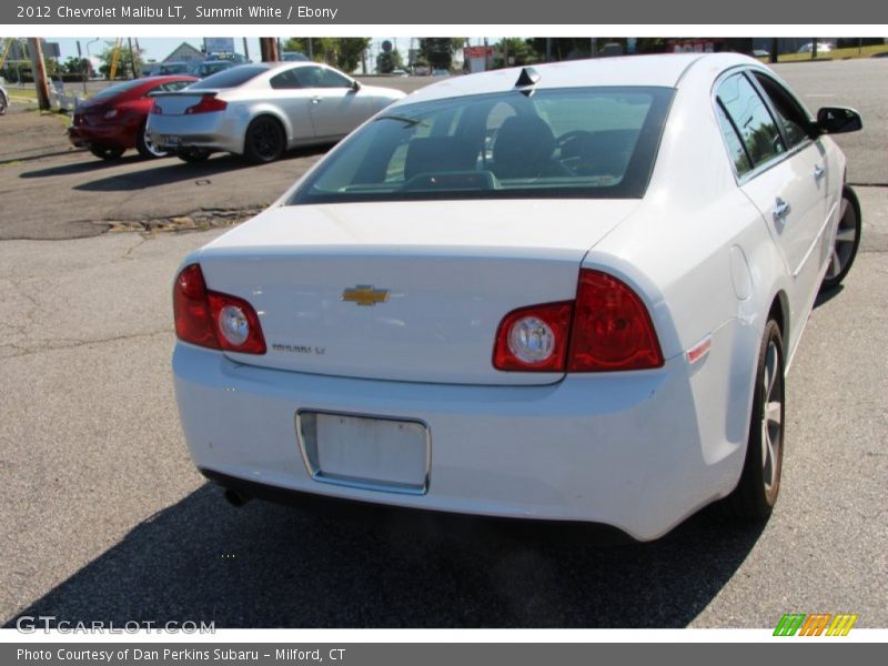 Summit White / Ebony 2012 Chevrolet Malibu LT