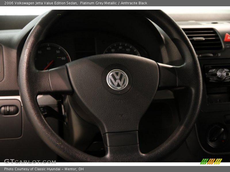 Platinum Grey Metallic / Anthracite Black 2006 Volkswagen Jetta Value Edition Sedan