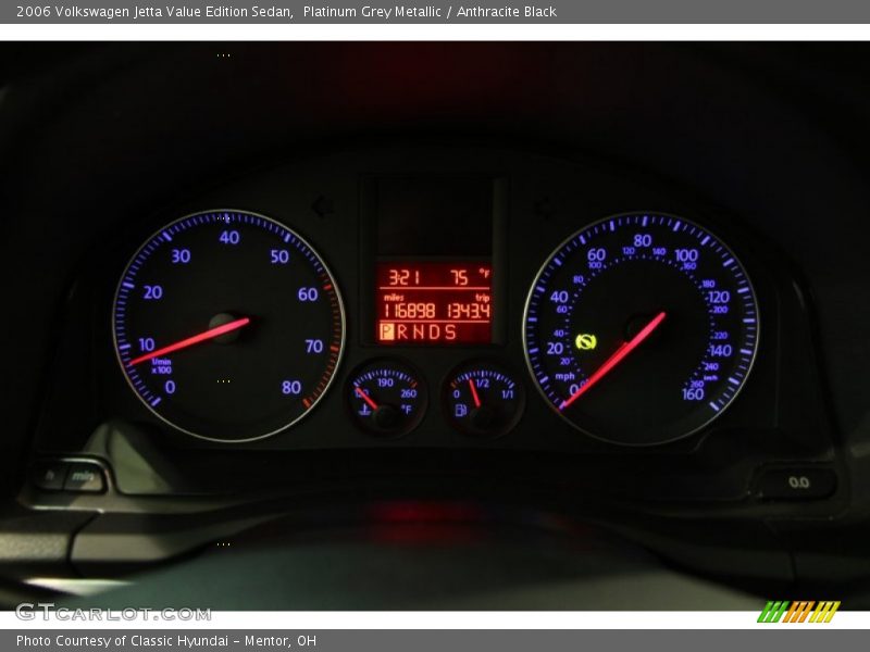 Platinum Grey Metallic / Anthracite Black 2006 Volkswagen Jetta Value Edition Sedan