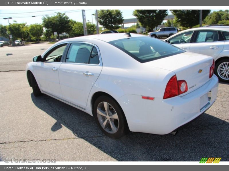 Summit White / Ebony 2012 Chevrolet Malibu LT