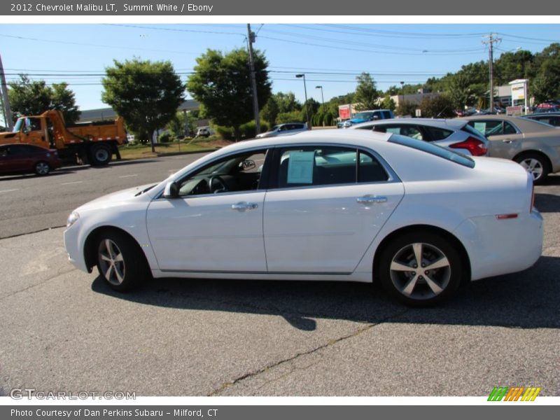 Summit White / Ebony 2012 Chevrolet Malibu LT