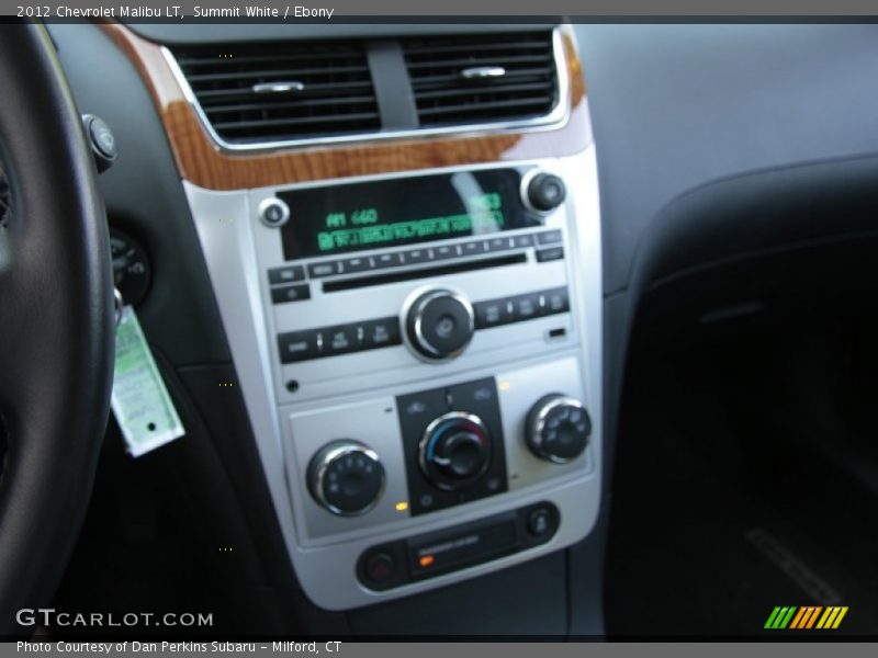 Summit White / Ebony 2012 Chevrolet Malibu LT