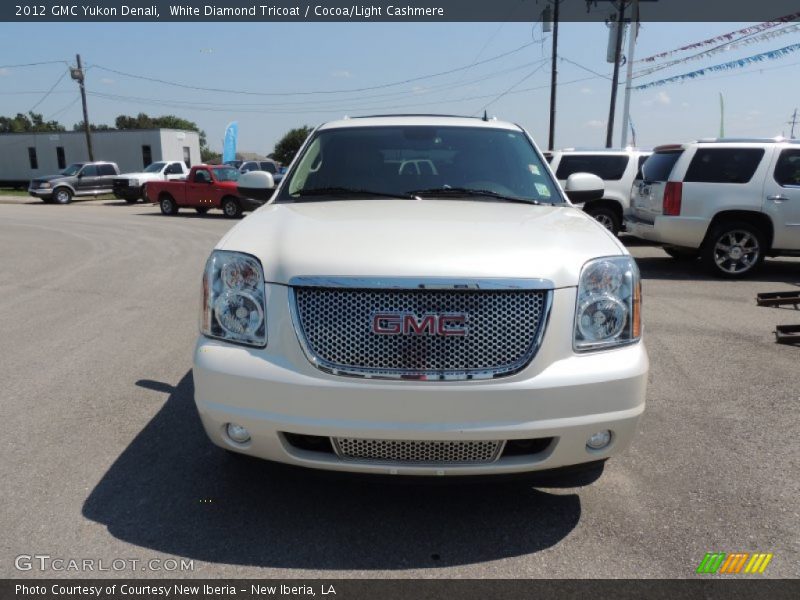 White Diamond Tricoat / Cocoa/Light Cashmere 2012 GMC Yukon Denali