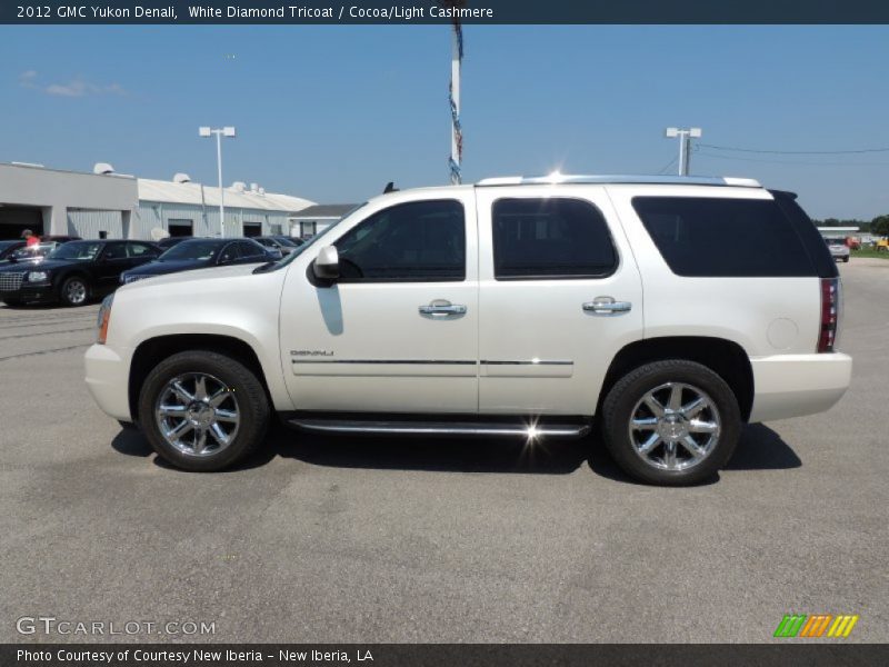 White Diamond Tricoat / Cocoa/Light Cashmere 2012 GMC Yukon Denali