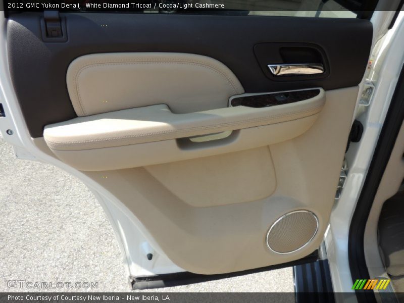 White Diamond Tricoat / Cocoa/Light Cashmere 2012 GMC Yukon Denali