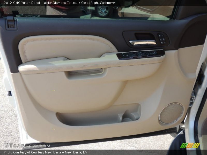 White Diamond Tricoat / Cocoa/Light Cashmere 2012 GMC Yukon Denali