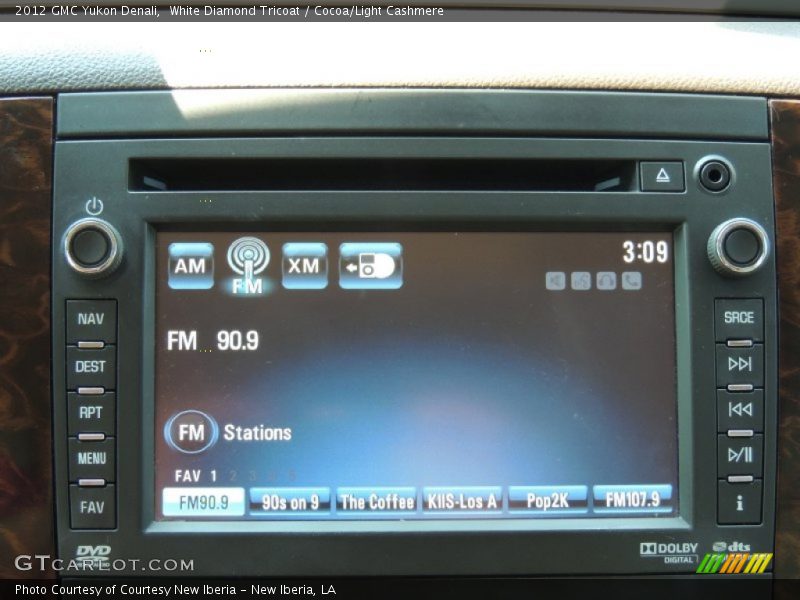 White Diamond Tricoat / Cocoa/Light Cashmere 2012 GMC Yukon Denali