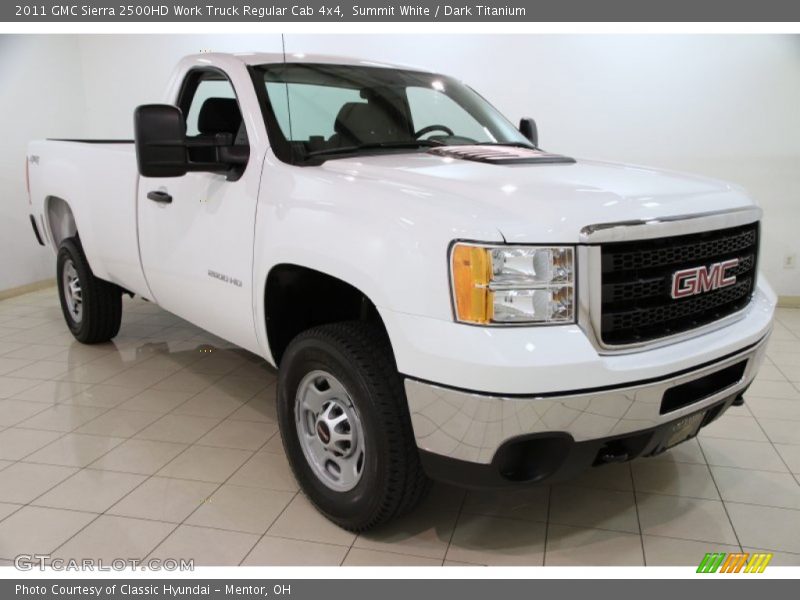 Summit White / Dark Titanium 2011 GMC Sierra 2500HD Work Truck Regular Cab 4x4