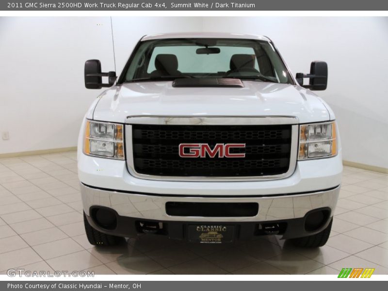 Summit White / Dark Titanium 2011 GMC Sierra 2500HD Work Truck Regular Cab 4x4