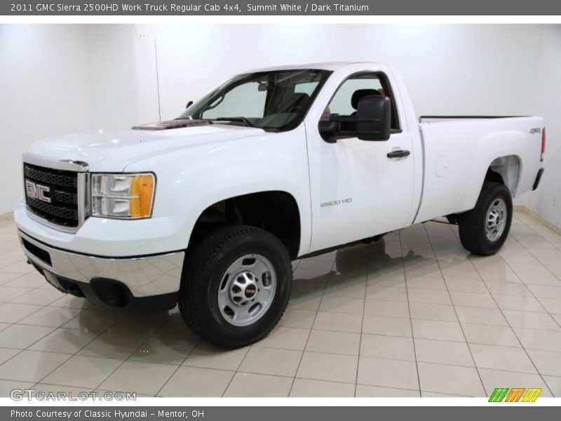Summit White / Dark Titanium 2011 GMC Sierra 2500HD Work Truck Regular Cab 4x4