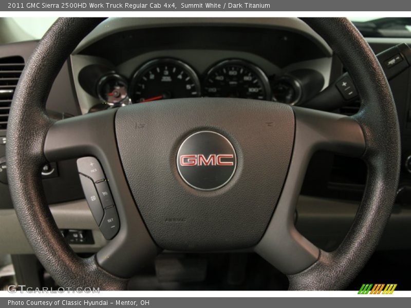 Summit White / Dark Titanium 2011 GMC Sierra 2500HD Work Truck Regular Cab 4x4