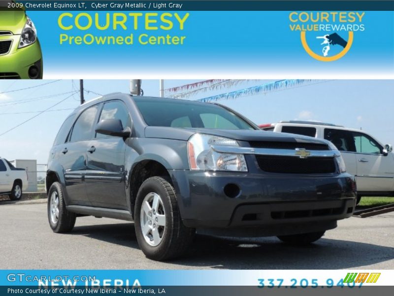 Cyber Gray Metallic / Light Gray 2009 Chevrolet Equinox LT