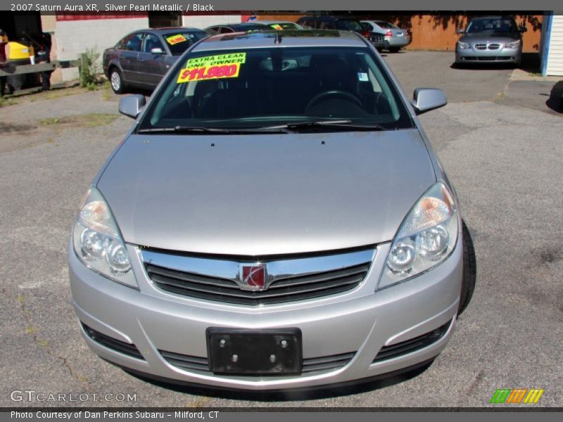 Silver Pearl Metallic / Black 2007 Saturn Aura XR