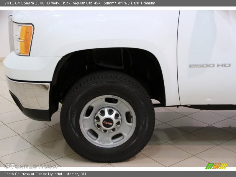 Summit White / Dark Titanium 2011 GMC Sierra 2500HD Work Truck Regular Cab 4x4