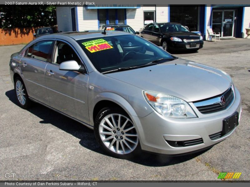 Silver Pearl Metallic / Black 2007 Saturn Aura XR