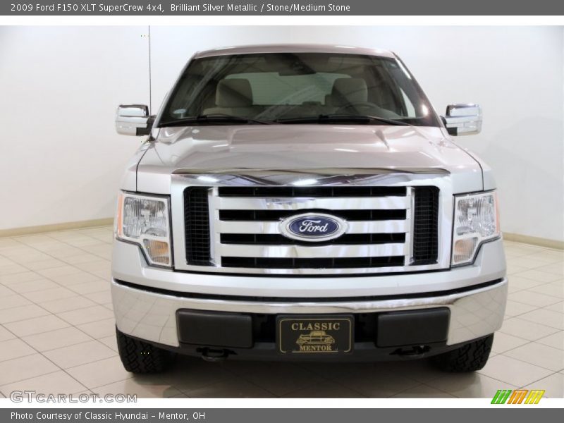 Brilliant Silver Metallic / Stone/Medium Stone 2009 Ford F150 XLT SuperCrew 4x4