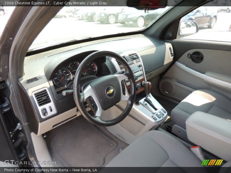 Cyber Gray Metallic / Light Gray 2009 Chevrolet Equinox LT
