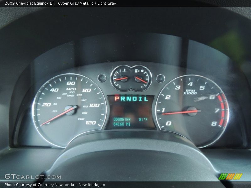 Cyber Gray Metallic / Light Gray 2009 Chevrolet Equinox LT