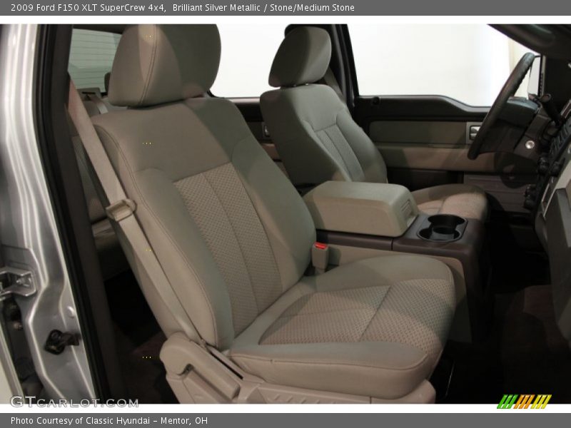 Brilliant Silver Metallic / Stone/Medium Stone 2009 Ford F150 XLT SuperCrew 4x4