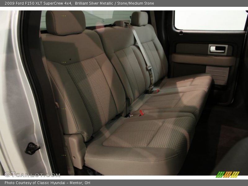 Brilliant Silver Metallic / Stone/Medium Stone 2009 Ford F150 XLT SuperCrew 4x4