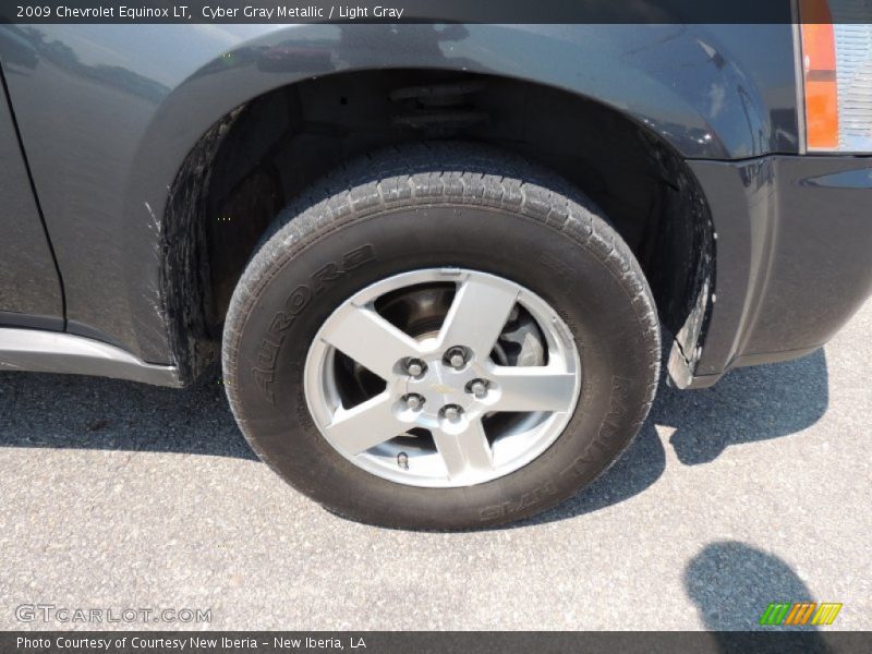 Cyber Gray Metallic / Light Gray 2009 Chevrolet Equinox LT