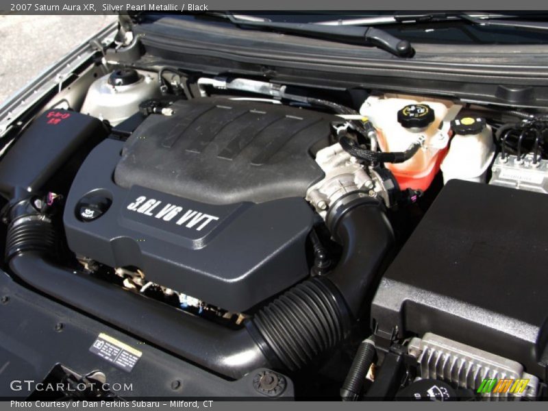 Silver Pearl Metallic / Black 2007 Saturn Aura XR