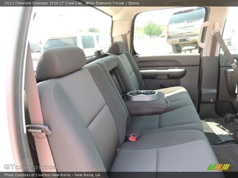 White Diamond Tricoat / Ebony 2011 Chevrolet Silverado 1500 LT Crew Cab