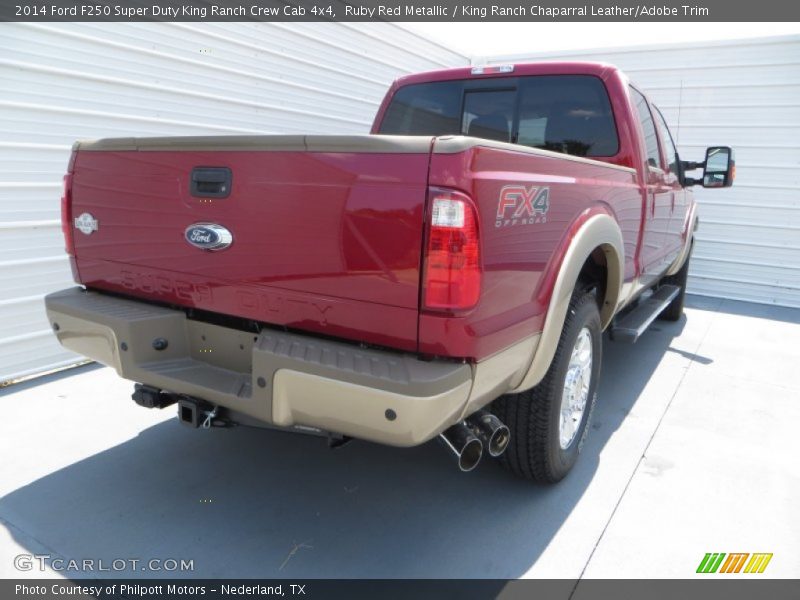 Ruby Red Metallic / King Ranch Chaparral Leather/Adobe Trim 2014 Ford F250 Super Duty King Ranch Crew Cab 4x4