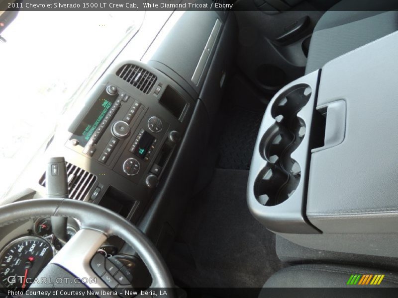 White Diamond Tricoat / Ebony 2011 Chevrolet Silverado 1500 LT Crew Cab