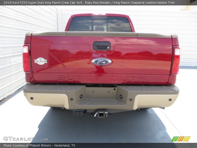 Ruby Red Metallic / King Ranch Chaparral Leather/Adobe Trim 2014 Ford F250 Super Duty King Ranch Crew Cab 4x4