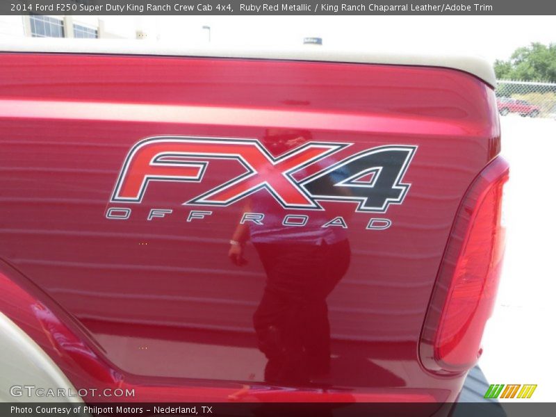 Ruby Red Metallic / King Ranch Chaparral Leather/Adobe Trim 2014 Ford F250 Super Duty King Ranch Crew Cab 4x4