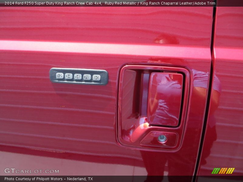 Ruby Red Metallic / King Ranch Chaparral Leather/Adobe Trim 2014 Ford F250 Super Duty King Ranch Crew Cab 4x4