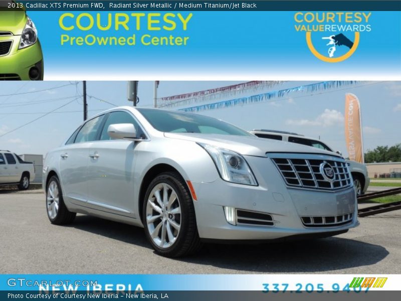 Radiant Silver Metallic / Medium Titanium/Jet Black 2013 Cadillac XTS Premium FWD
